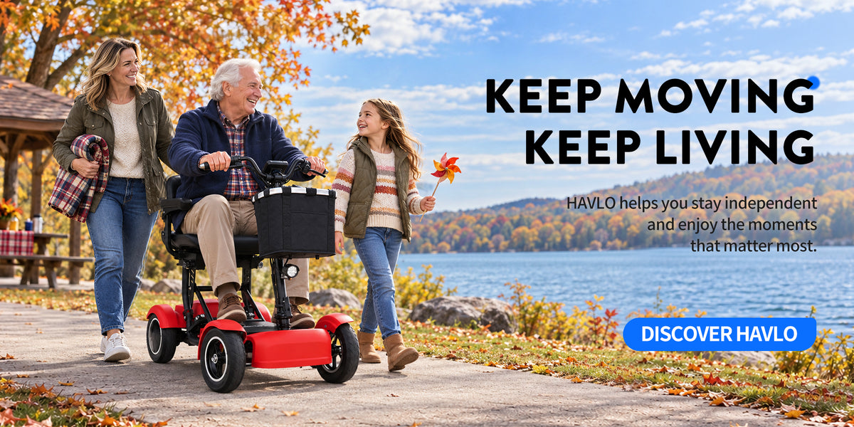 HAVLO mobility scooter for independent daily travel